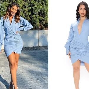 Faux Wrap Dress (NWT)